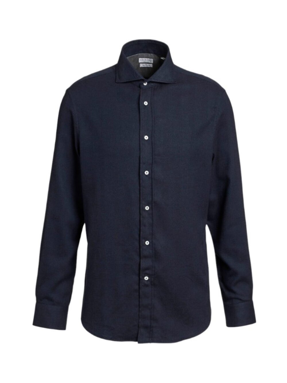 Brunello Cucinelli Denim Basic Fit Button Down Shirt Mens Large Navy Blue Cotton - Picture 11 of 11